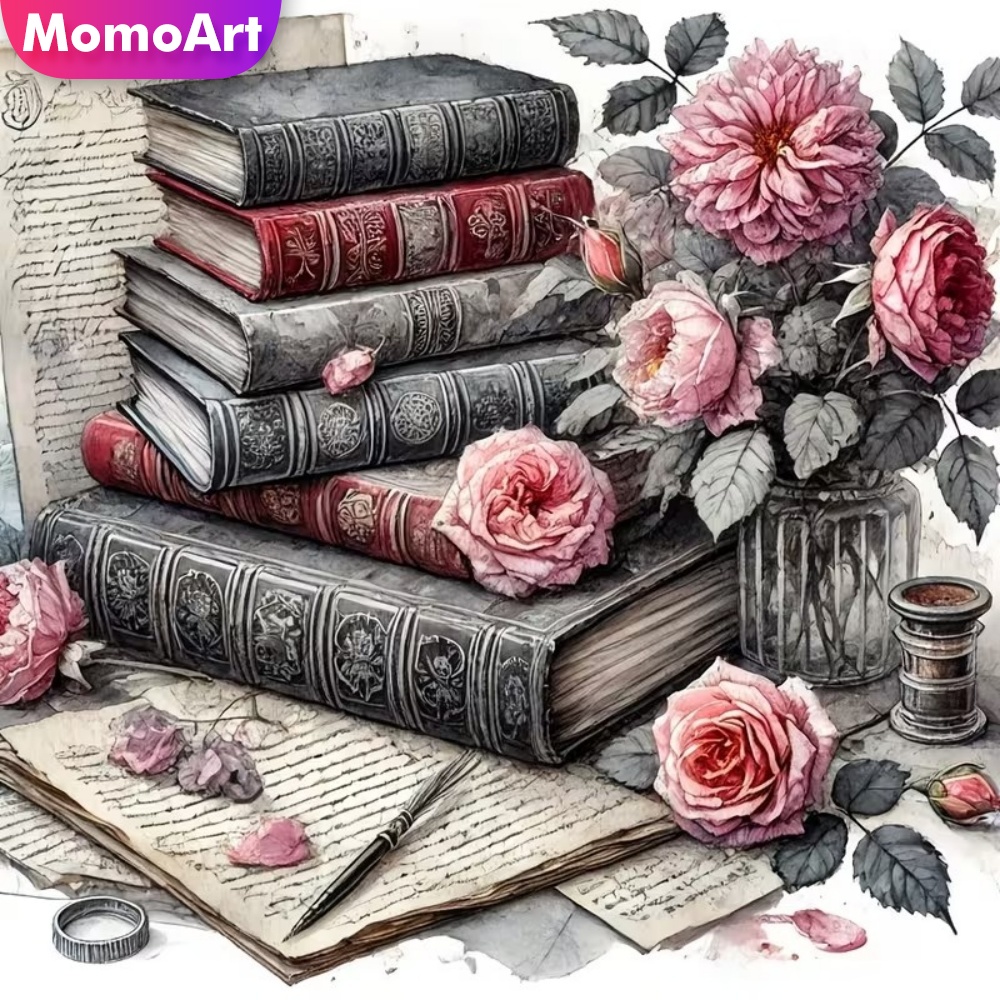 Resin Art Guide Book - Livro de Pintura com Diamantes Momoart,