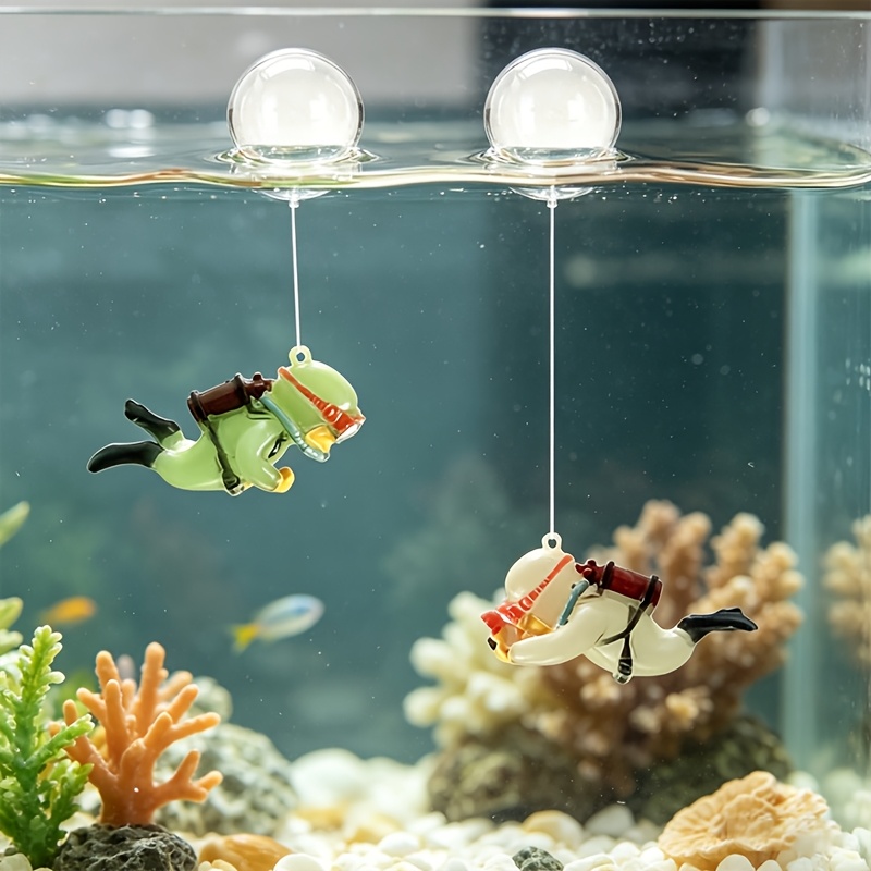 Resin Art Underwater - Estátua de Mergulhador Miniatura em Resina