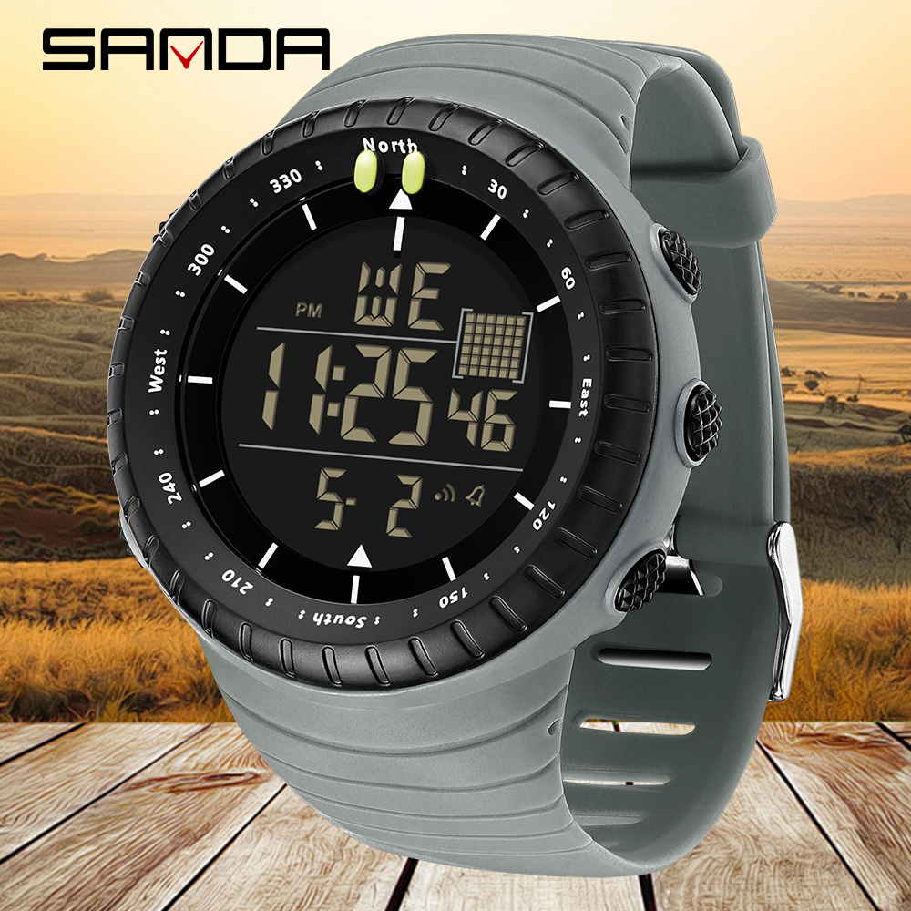 Resin Art Underwater - Relógio Eletrônico Masculino SANDA Novo 6256