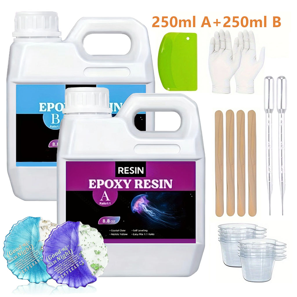 Resin Art Mold - Kit de Resina Epóxi Transparente de