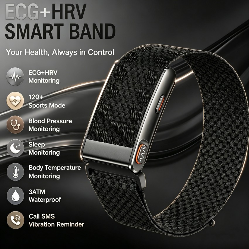 Resin Art Underwater - Nova Pulseira Inteligente 2026 com ECG+HRV,