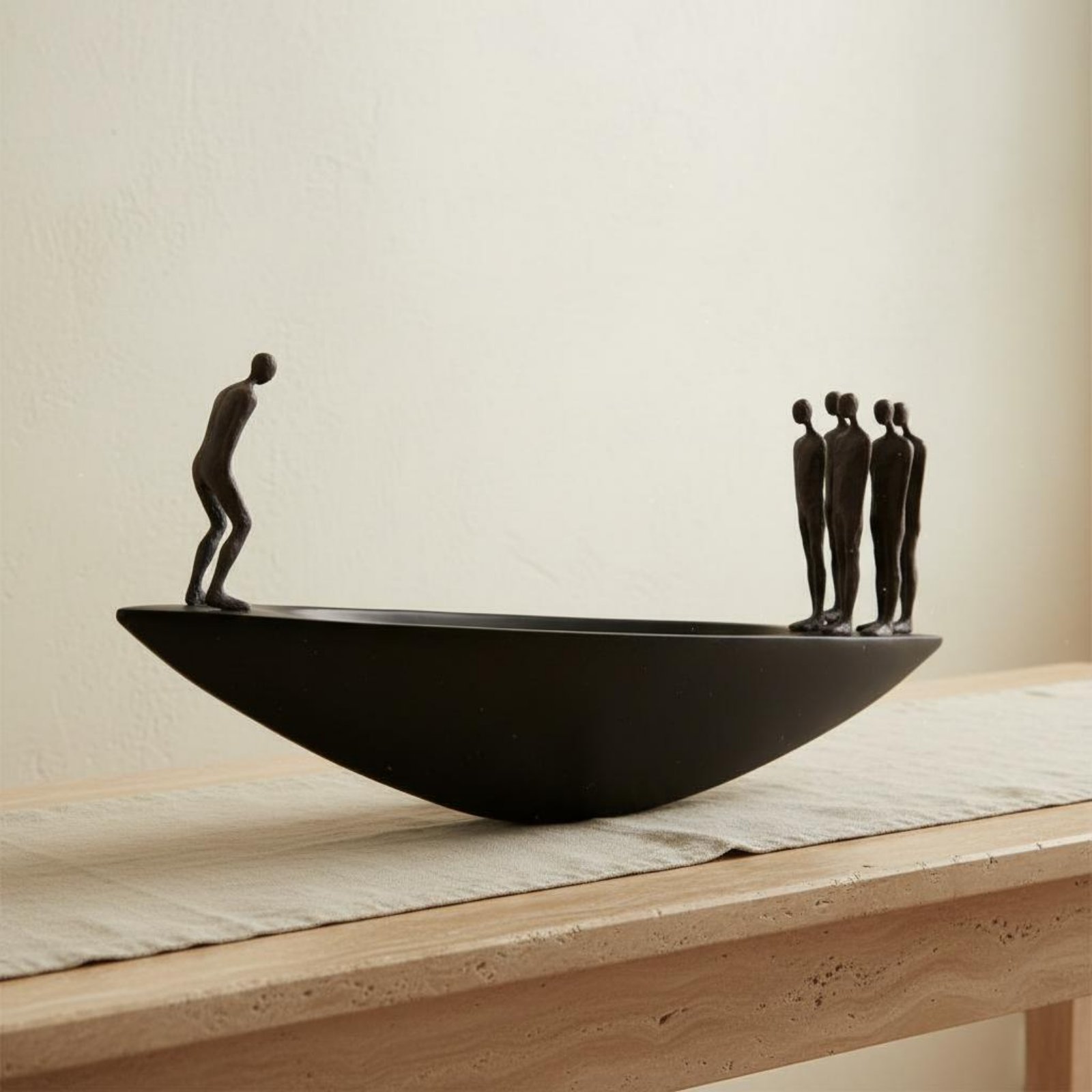 Resin Art And Design - Estátua Moderna de Barco à Vela