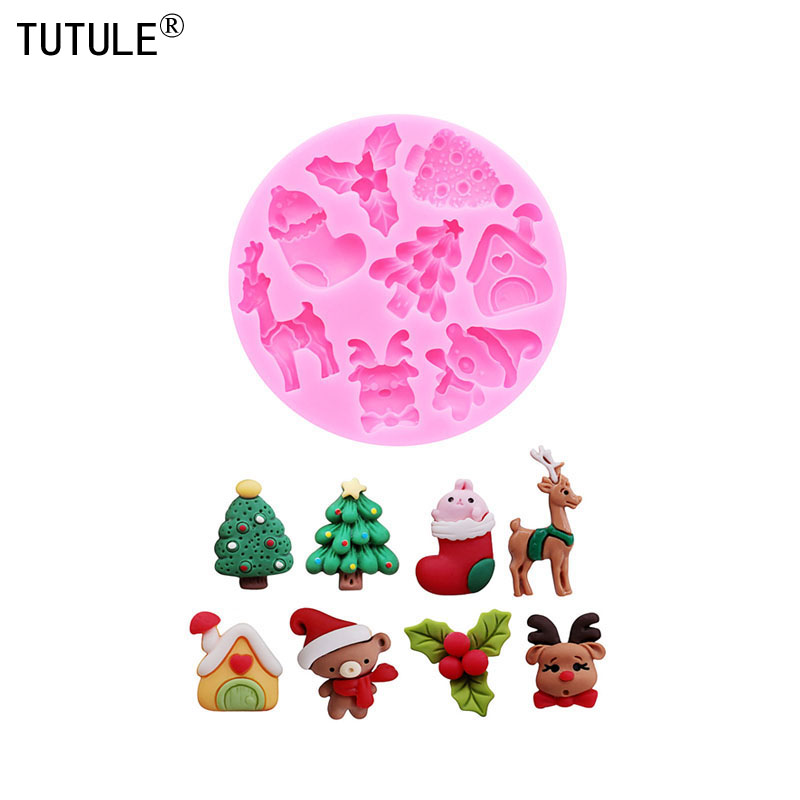 Resin Art Products - Molde de Silicone da Série Natalina,