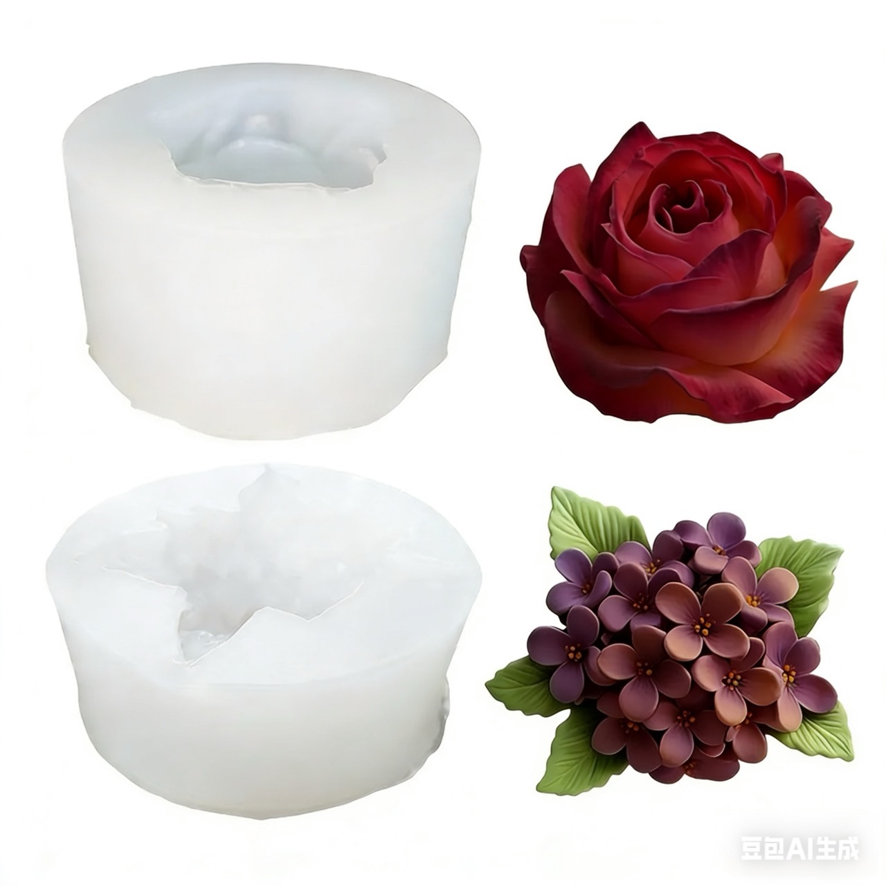 Resin Art And Design - 2 peças de moldes de silicone