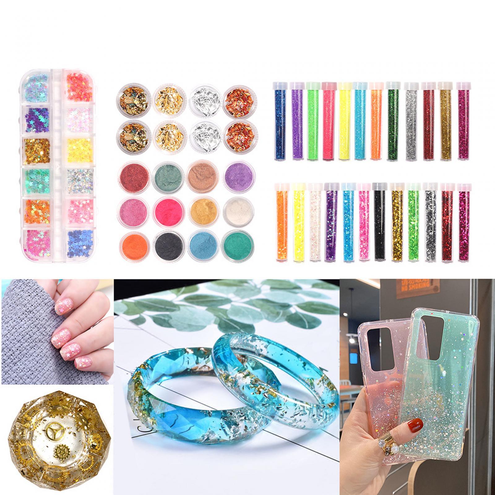 Resin Art A Keychain - Conjunto de Acessórios de Decoração em