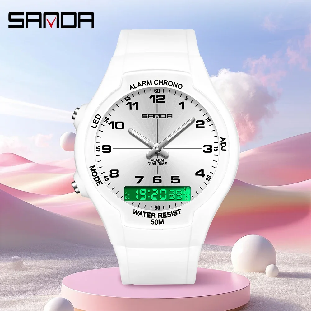 Resin Art Underwater - Relógio de Quartzo Feminino SANDA Novo