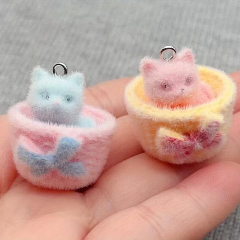 4 peças de pingente de gato em - Resin Art Calligraphy avaliação e preço