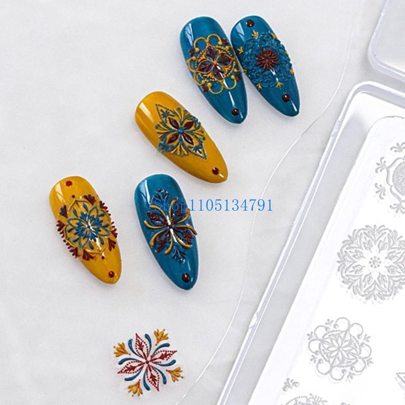 98 meada unha molde UV UV Epox - Resin Art Template avaliação e preço