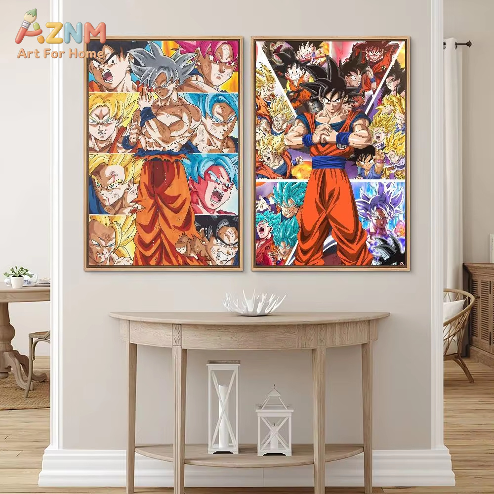 Pôster Diamante Dragon Ball AZ - Resin Art Goku avaliação e preço