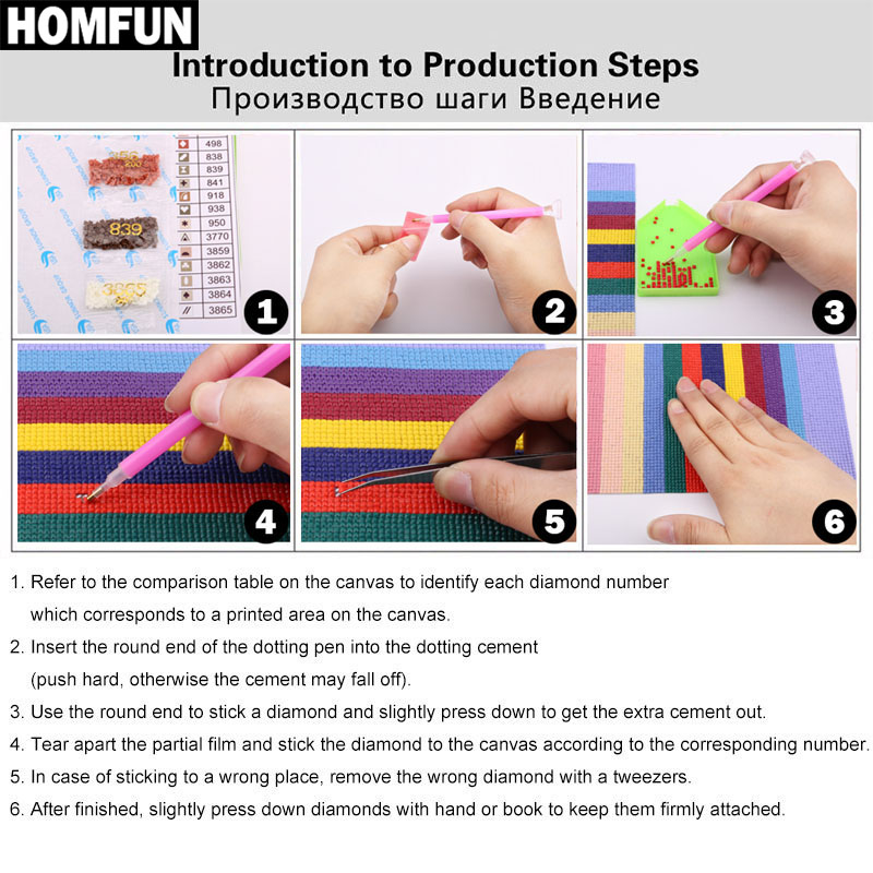 HOMFUN-Pintura Diamante com Ex - Resin Art Underwater avaliação e preço