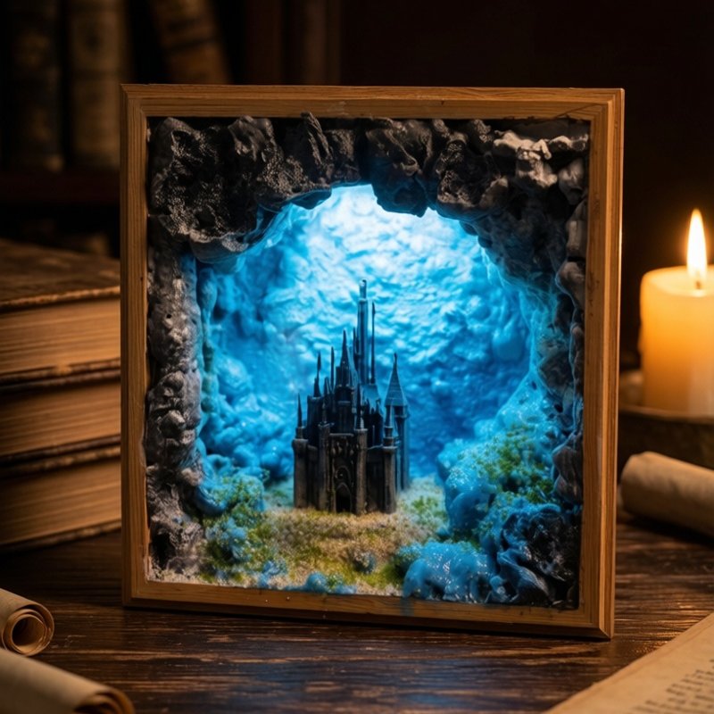 Castelo Subaquático Criativo e - Resin Art Underwater avaliação e preço