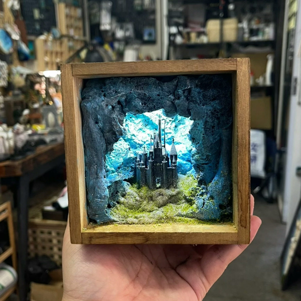 Castelo Subaquático Criativo e - Resin Art Underwater avaliação e preço