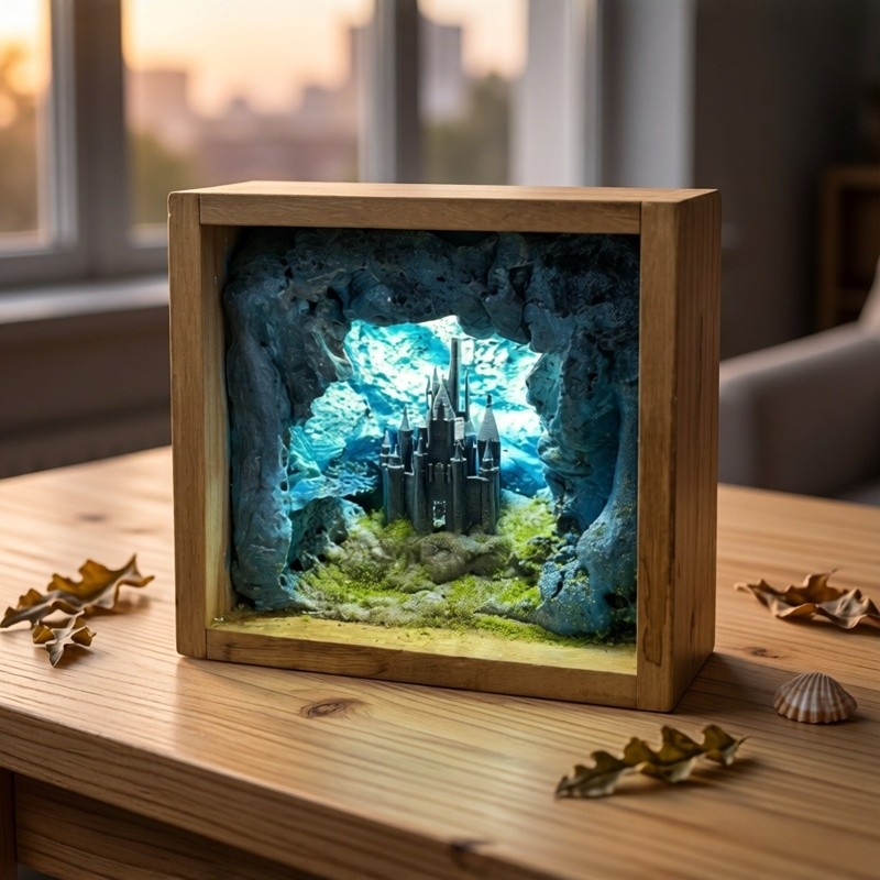 Castelo Subaquático Criativo e - Resin Art Underwater avaliação e preço
