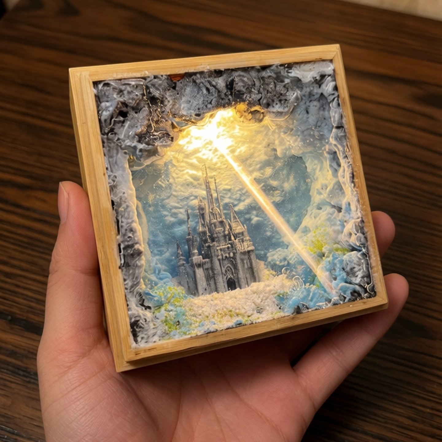 Castelo Subaquático Criativo e - Resin Art Underwater avaliação e preço