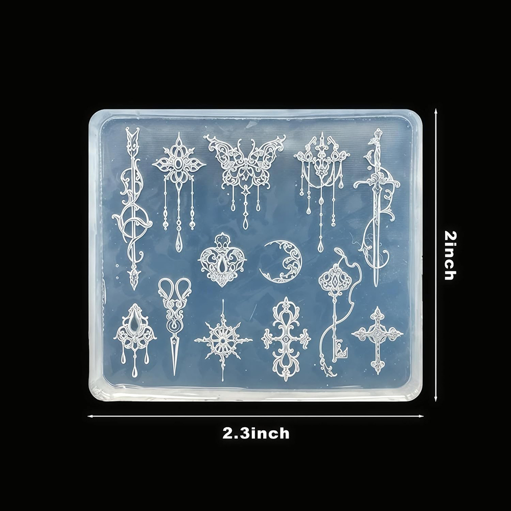 Molde de silicone de seta lua  - Resin Art Template avaliação e preço