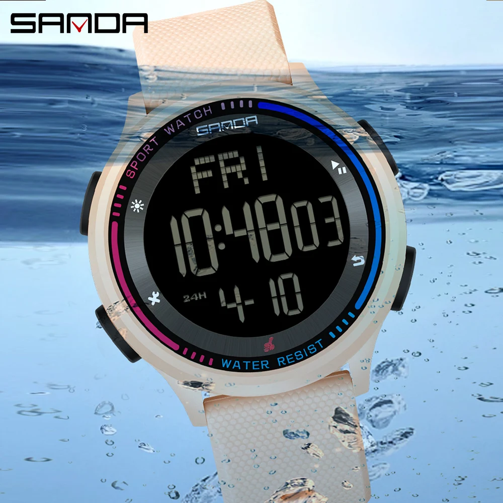 Sanda-LED relógio de pulso par - Resin Art Underwater avaliação e preço