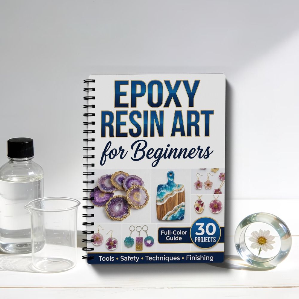 Manual de Arte em Resina Epóxi - Resin Art Guide Book avaliação e preço