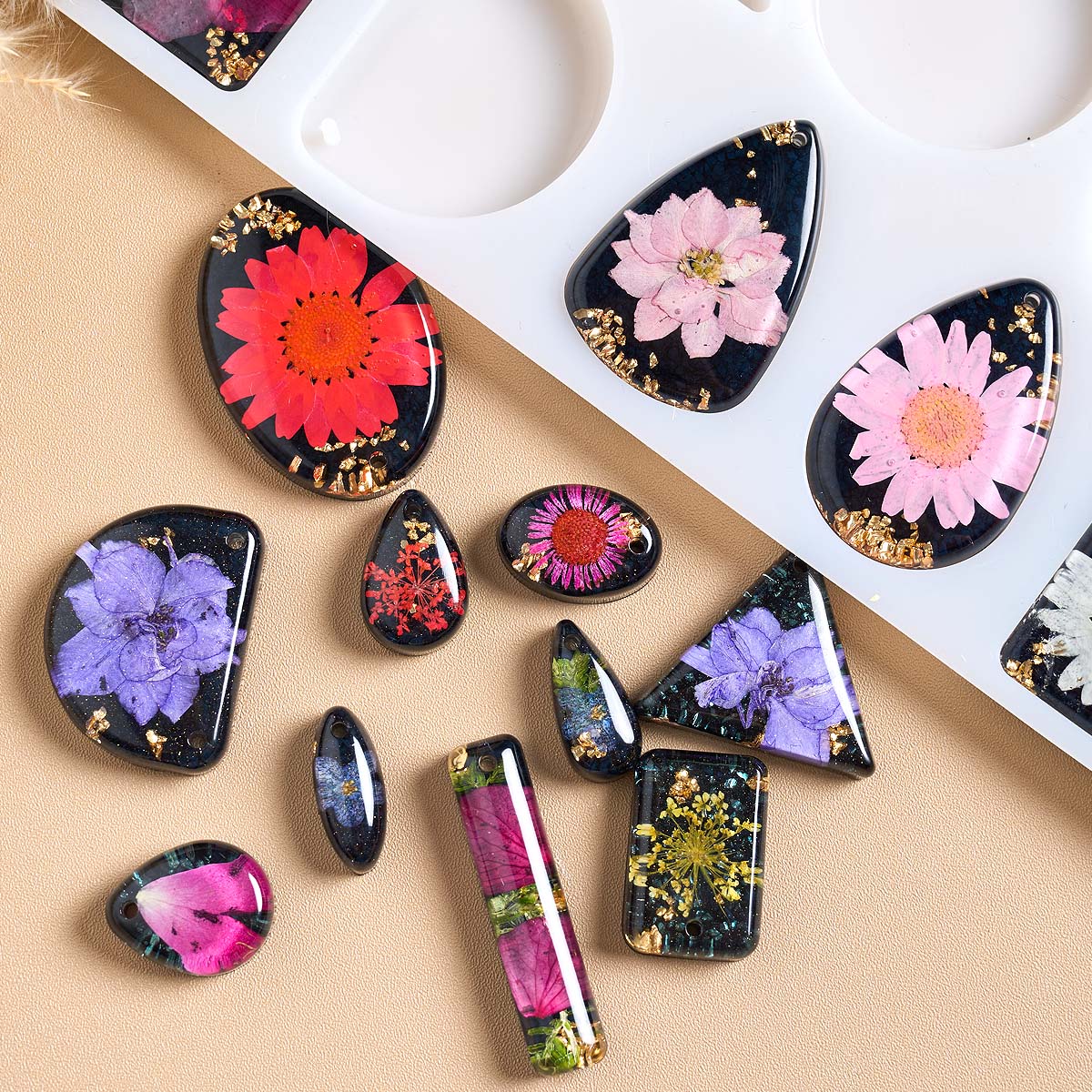 Tempo pedra pingente molde de  - Resin Art A Keychain avaliação e preço