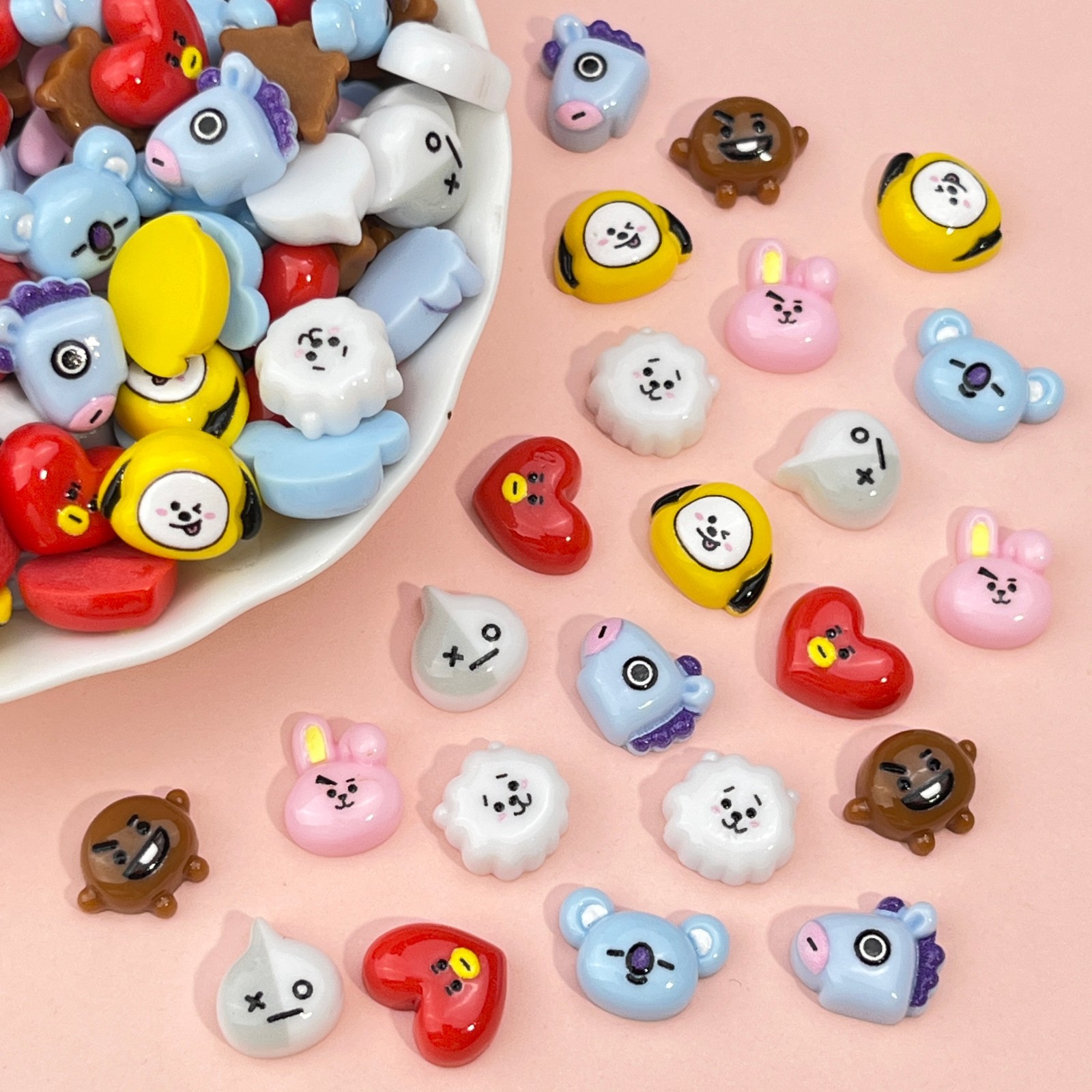 B T 21 Chimmy Koya RJ Shooky T - Resin Art Accessories avaliação e preço