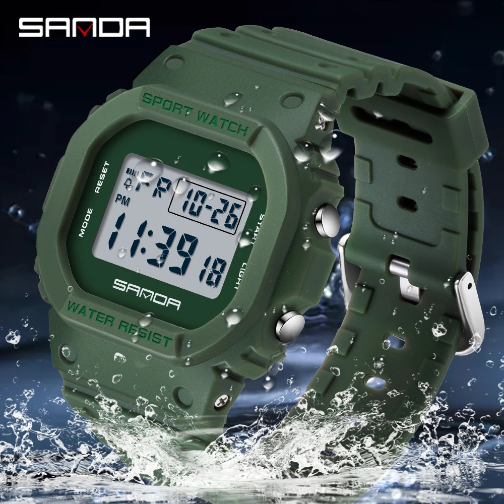 Relógio Infantil SANDA 2107 à  - Resin Art Underwater avaliação e preço