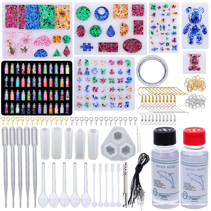 Moldes de silicone de resina e - Resin Art A Keychain avaliação e preço