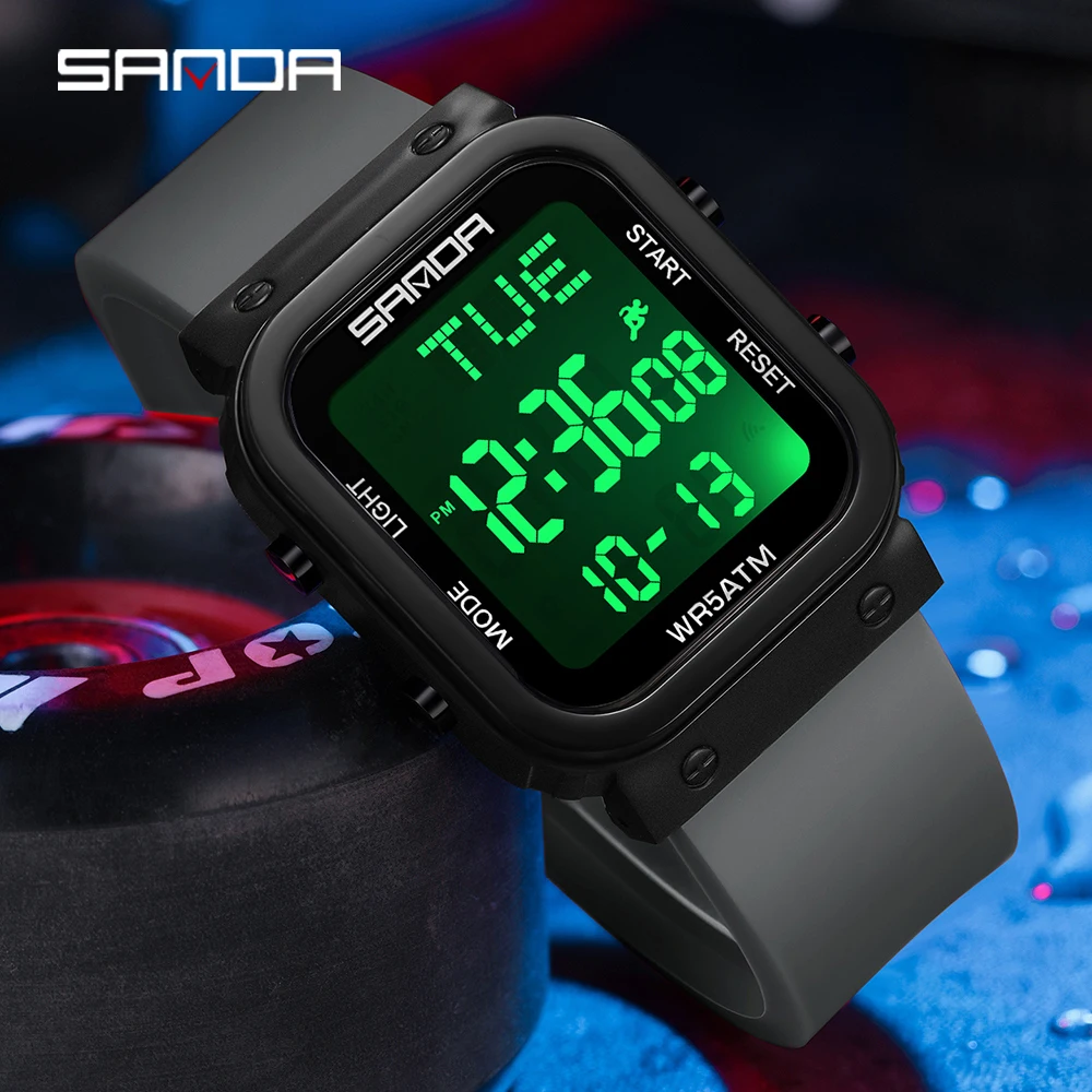 Relógio Digital SANDA Masculin - Resin Art Underwater avaliação e preço