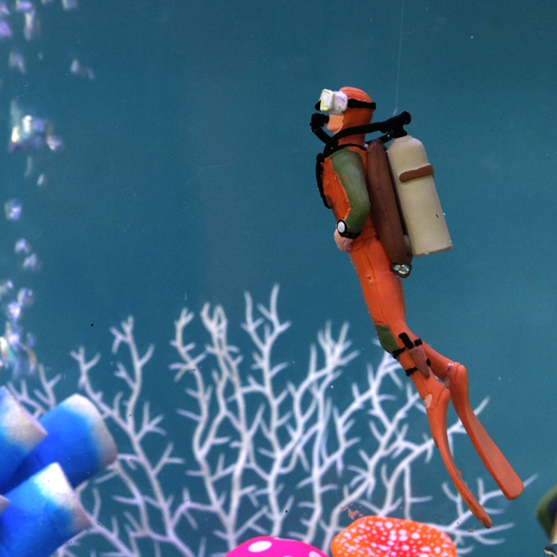 Aquário mergulhador decoração  - Resin Art Underwater avaliação e preço