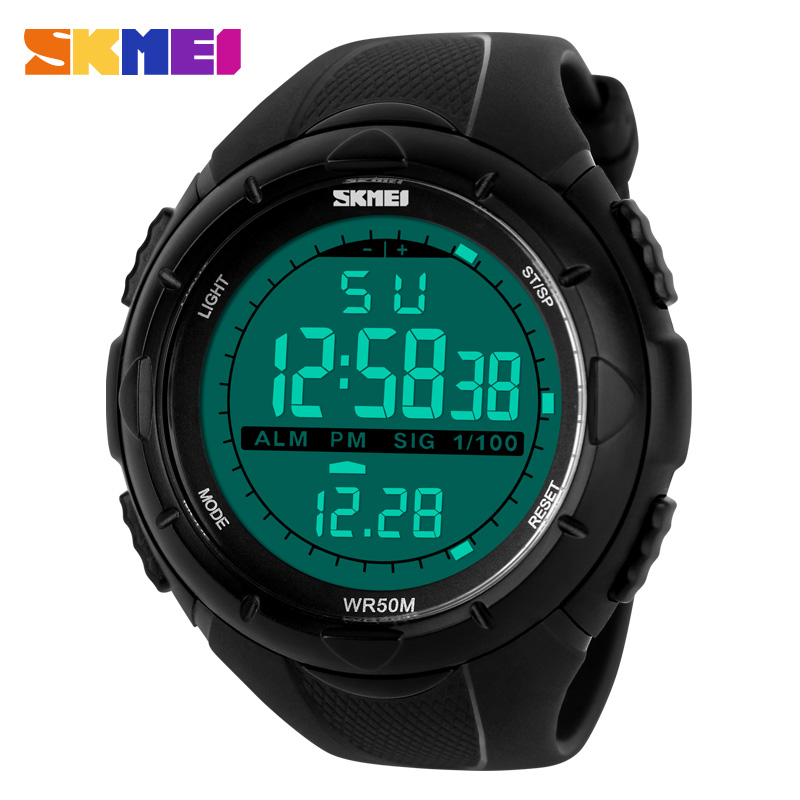 SKMEI-Homens Digital Militar E - Resin Art Underwater avaliação e preço