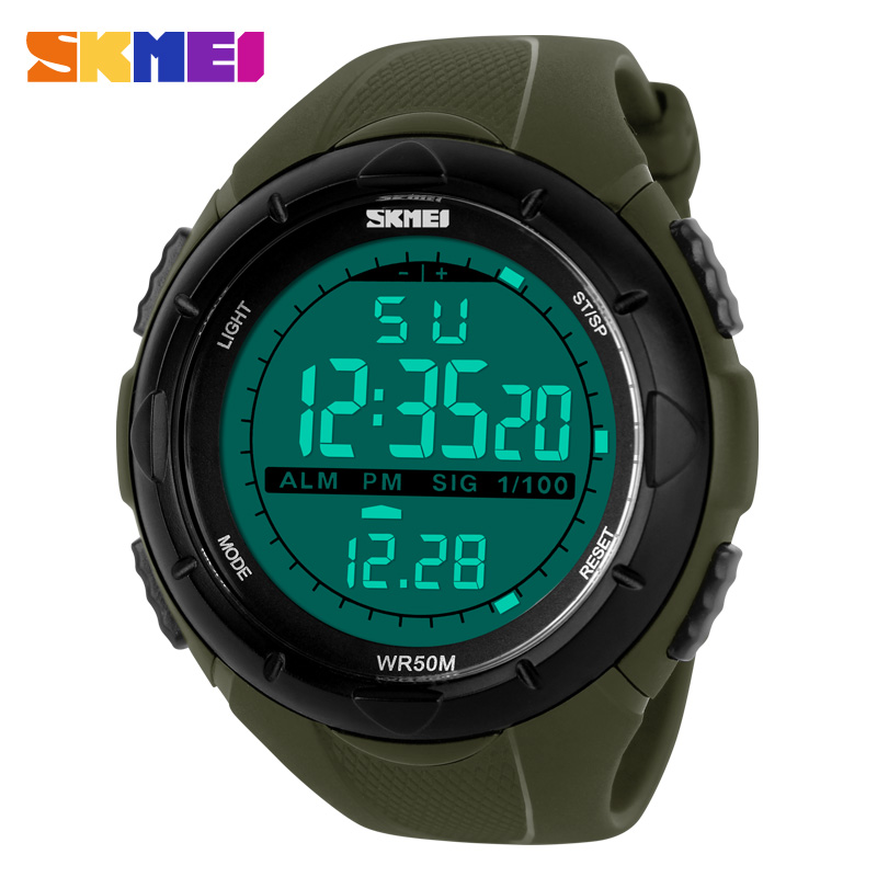 SKMEI-Homens Digital Militar E - Resin Art Underwater avaliação e preço