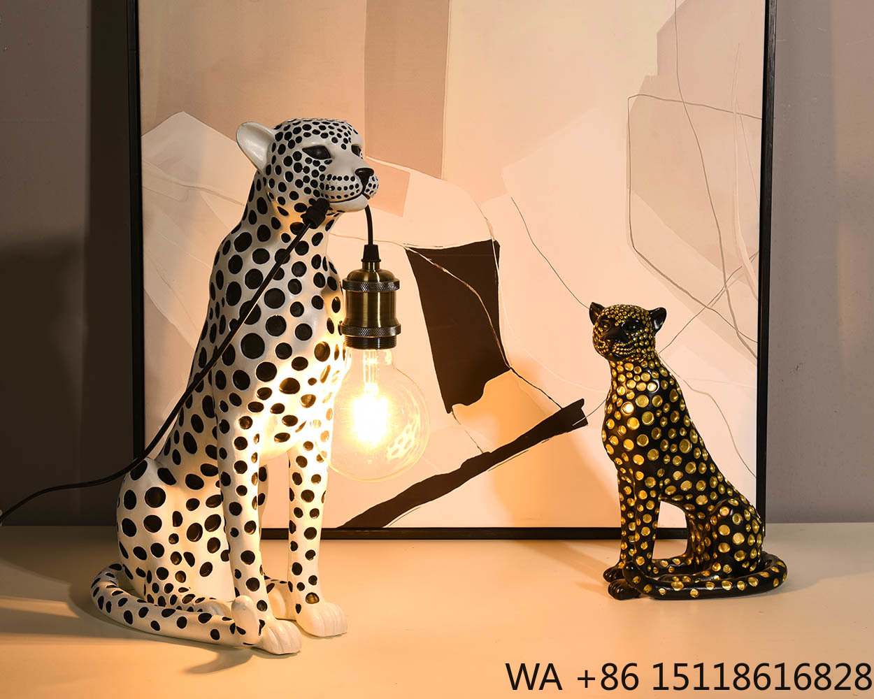Escultura de Resina de Leopard - Resin Art Sculptures avaliação e preço