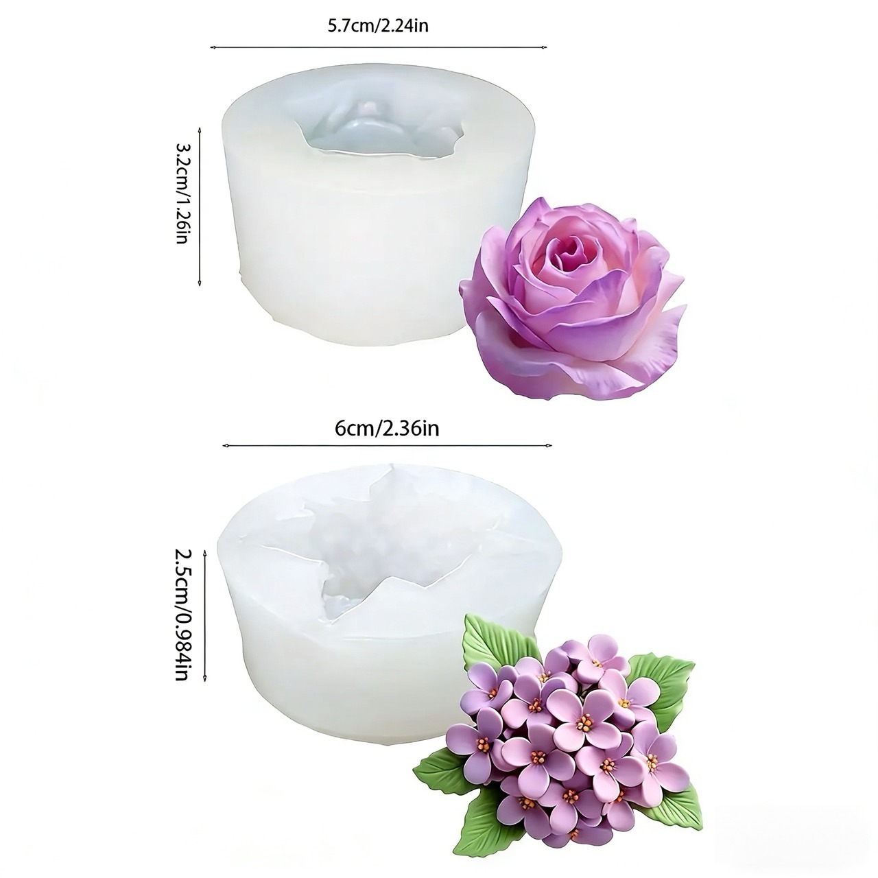 2 peças de moldes de silicone  - Resin Art And Design avaliação e preço