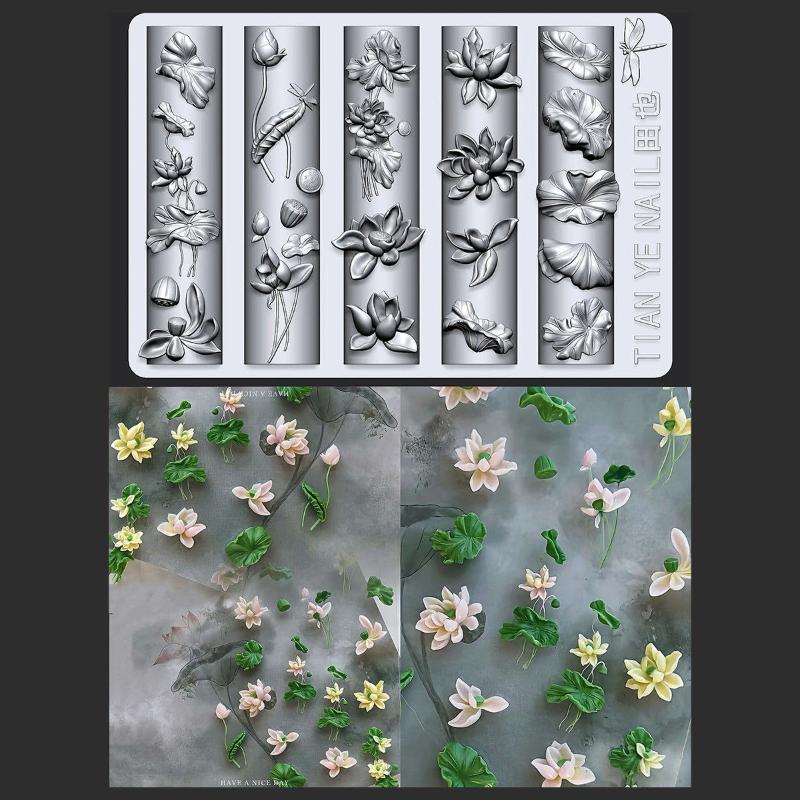 Molde de unha curvo 3d série f - Resin Art Template avaliação e preço