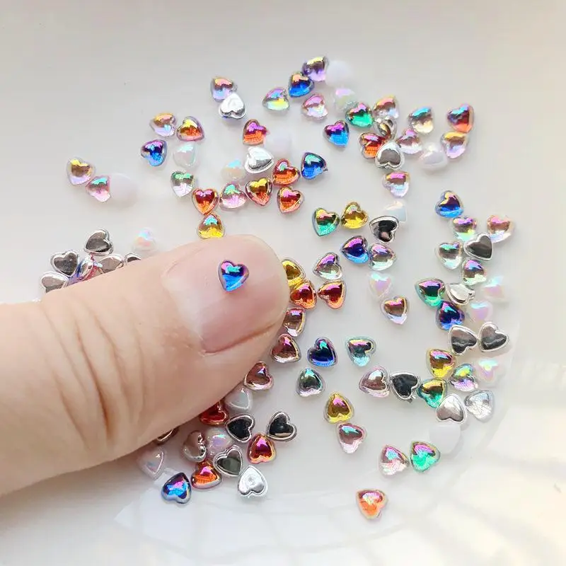 Brilhante AB cor Coração jóias - Resin Art Products avaliação e preço